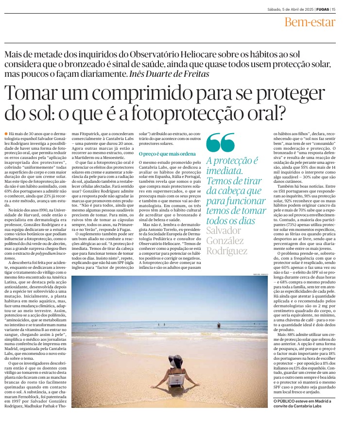 OBSERVATÓRIO HELIOCARE 2025: RADIOGRAFIA AOS HÁBITOS DE PROTEÇÃO SOLAR NO SUL DA EUROPA